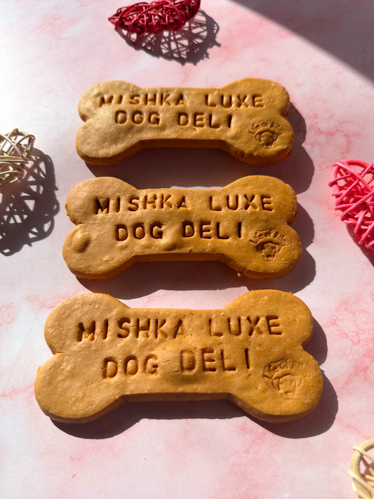 Peanut Butter Bones - Mishka Luxe Dog Deli