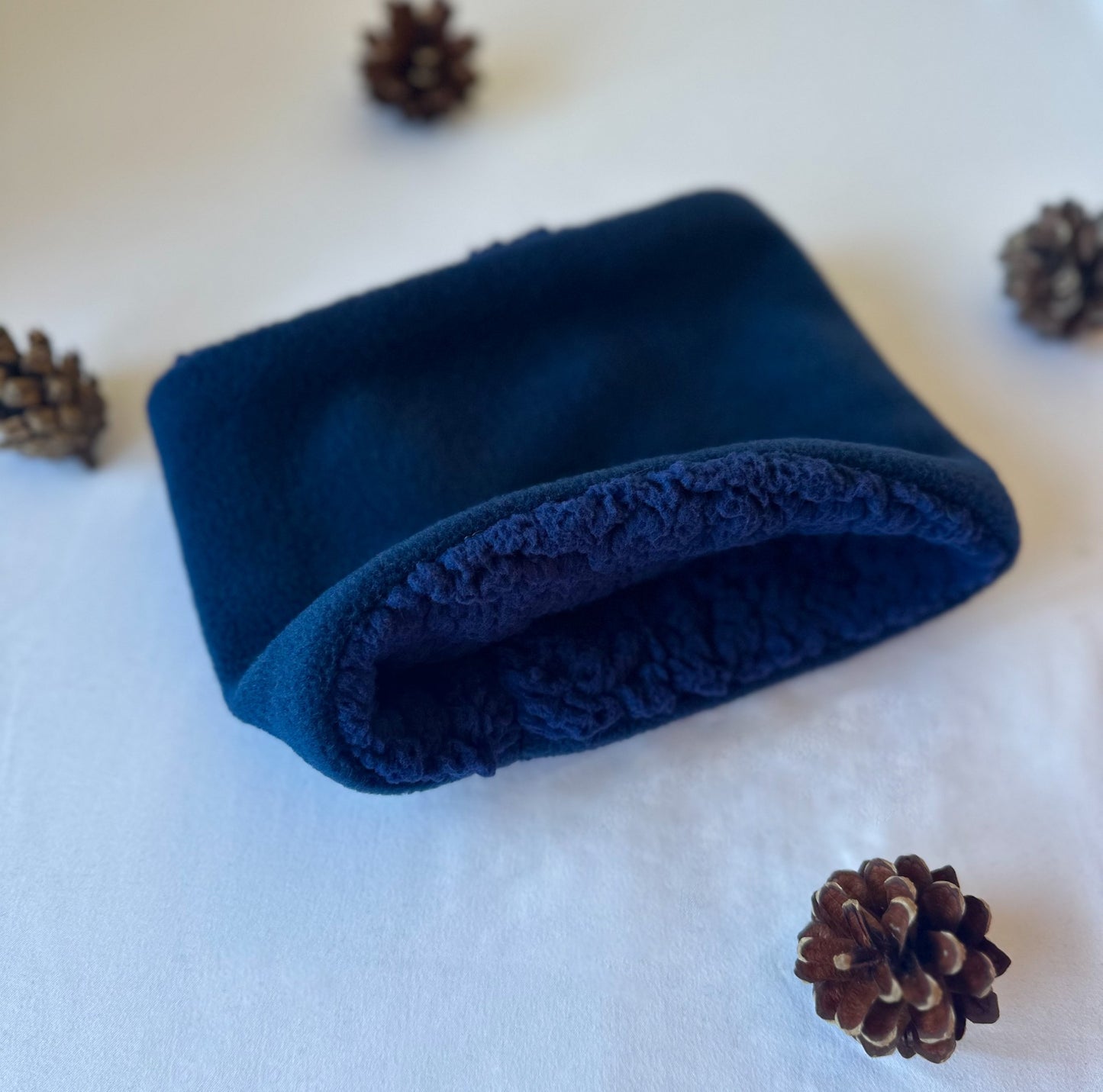 Deep Blue Teddy Bear/Polar Fleece Snood