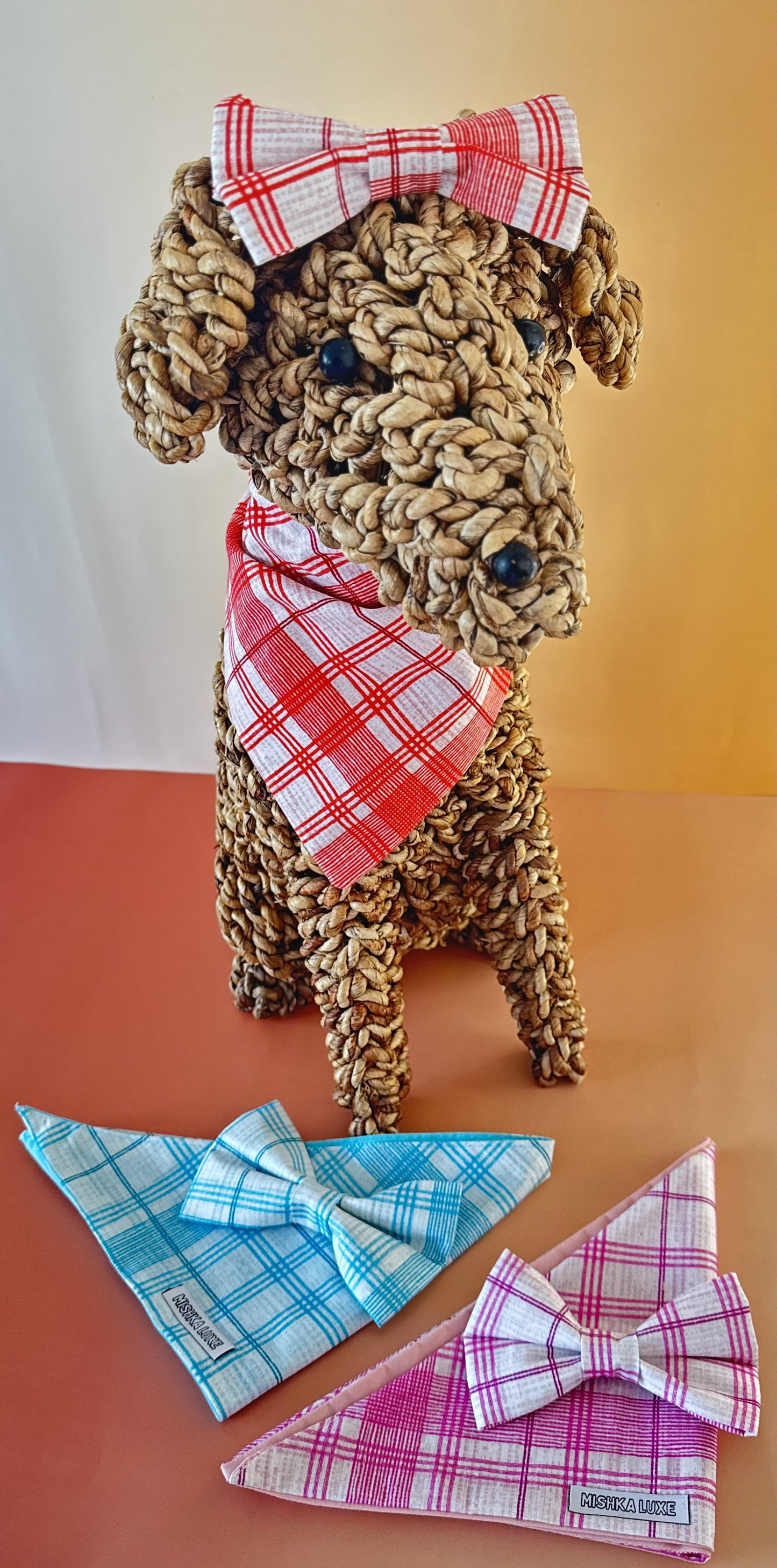 Check Bandana & Bow Bundle