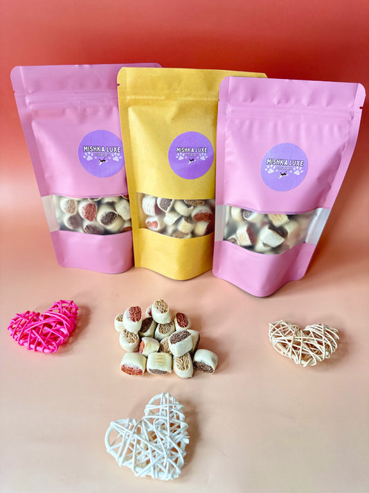 Venison, Salmon & Ostrich Bites