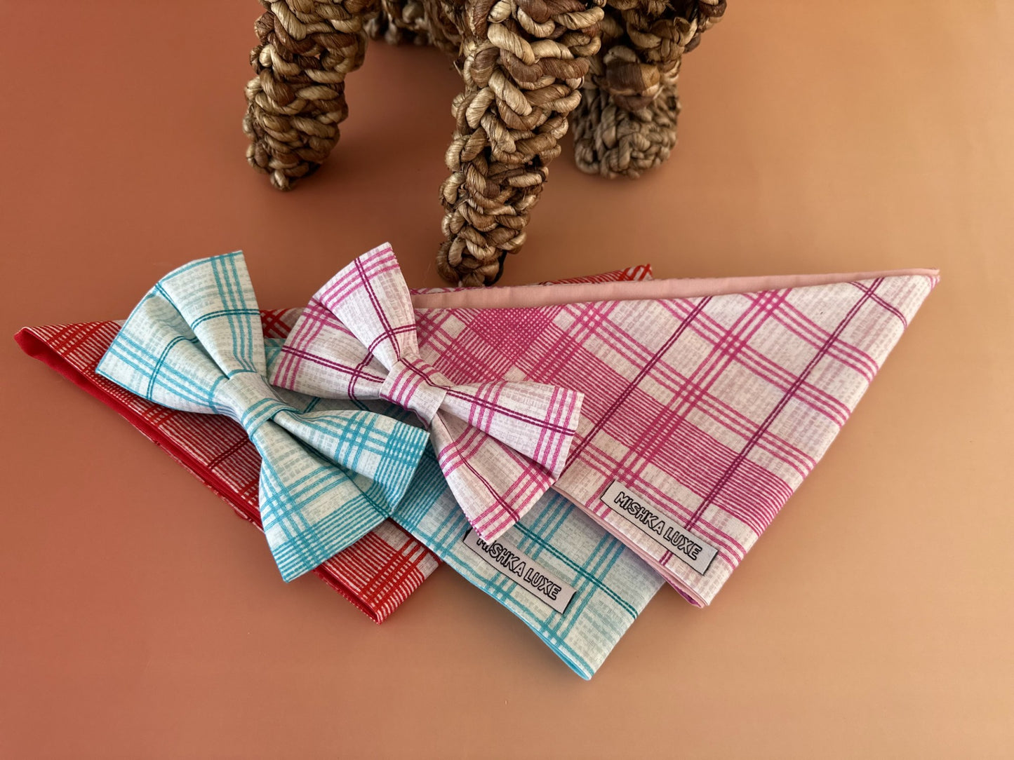 Colourful Check Bows