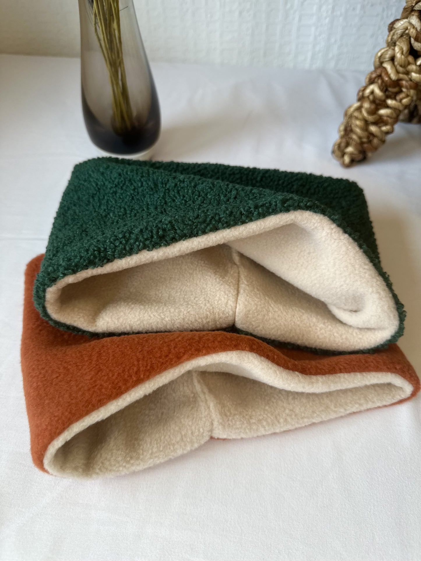 Burnt Orange Polar Fleece Snood