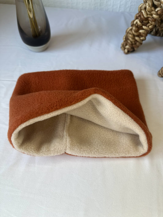 Burnt Orange Polar Fleece Snood